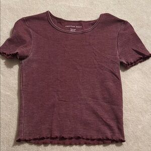 American Eagle Women's Ribbed Baby Tee